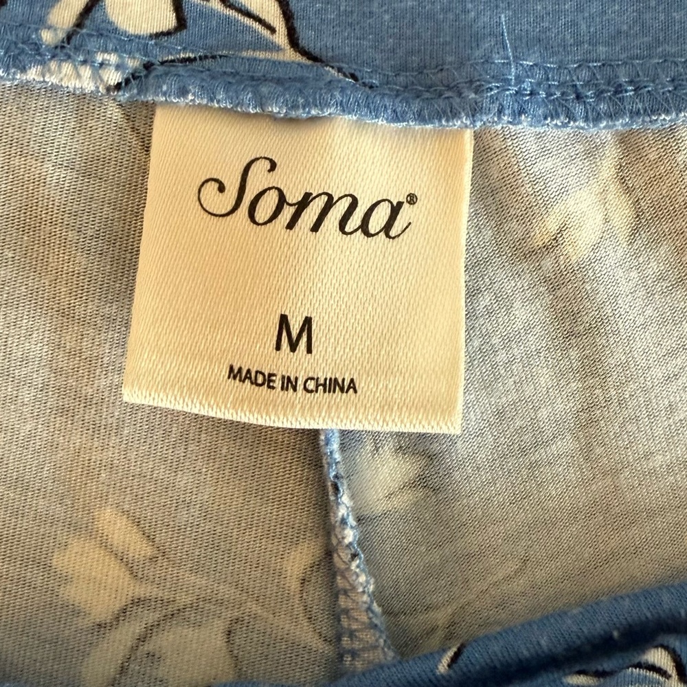 SOMA pajama bottoms with pockets❣️Gorgeous❣️Size Medium - Picture 4 of 4